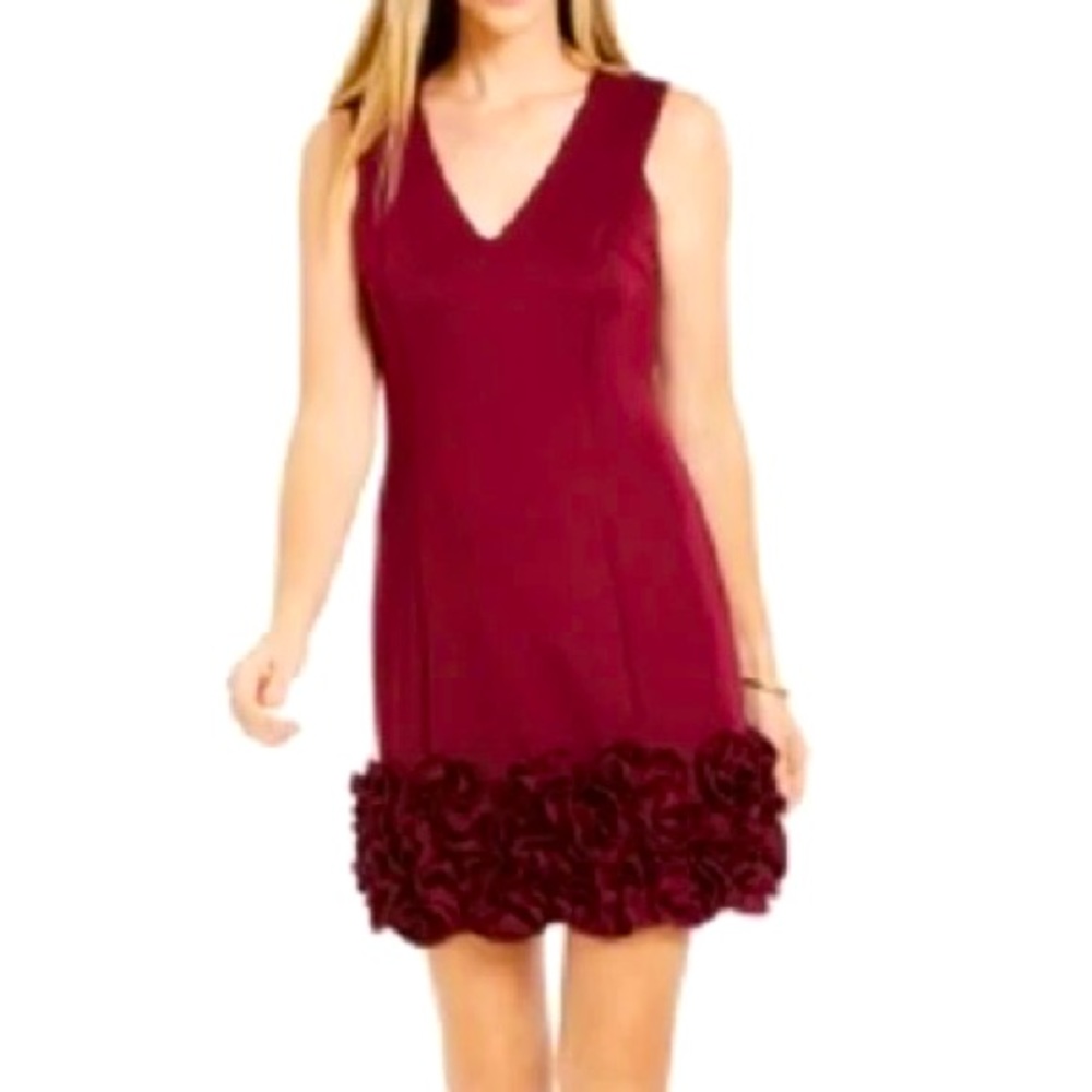 BRAND NEW Donna Ricco Sheath Dress with cupcake hem
